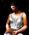Mujer en blanco 1922 Cubismo